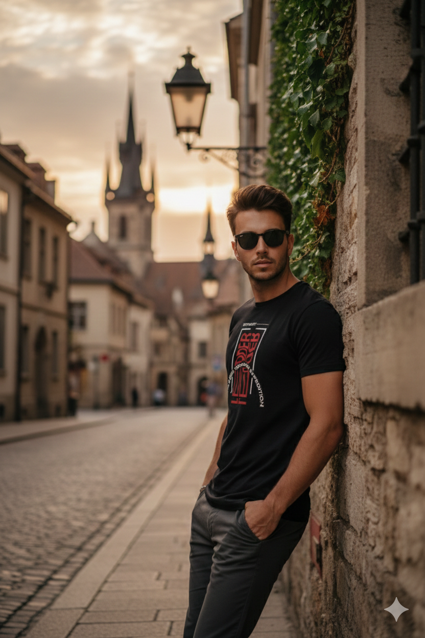 Fearless Tenacious Regular Fit Printed T-shirt