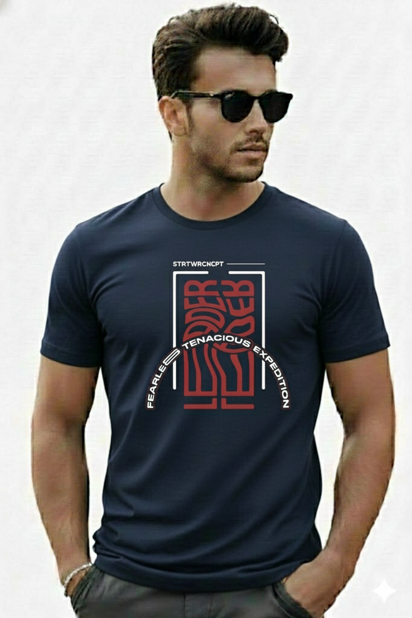 Fearless Tenacious Regular Fit Printed T-shirt
