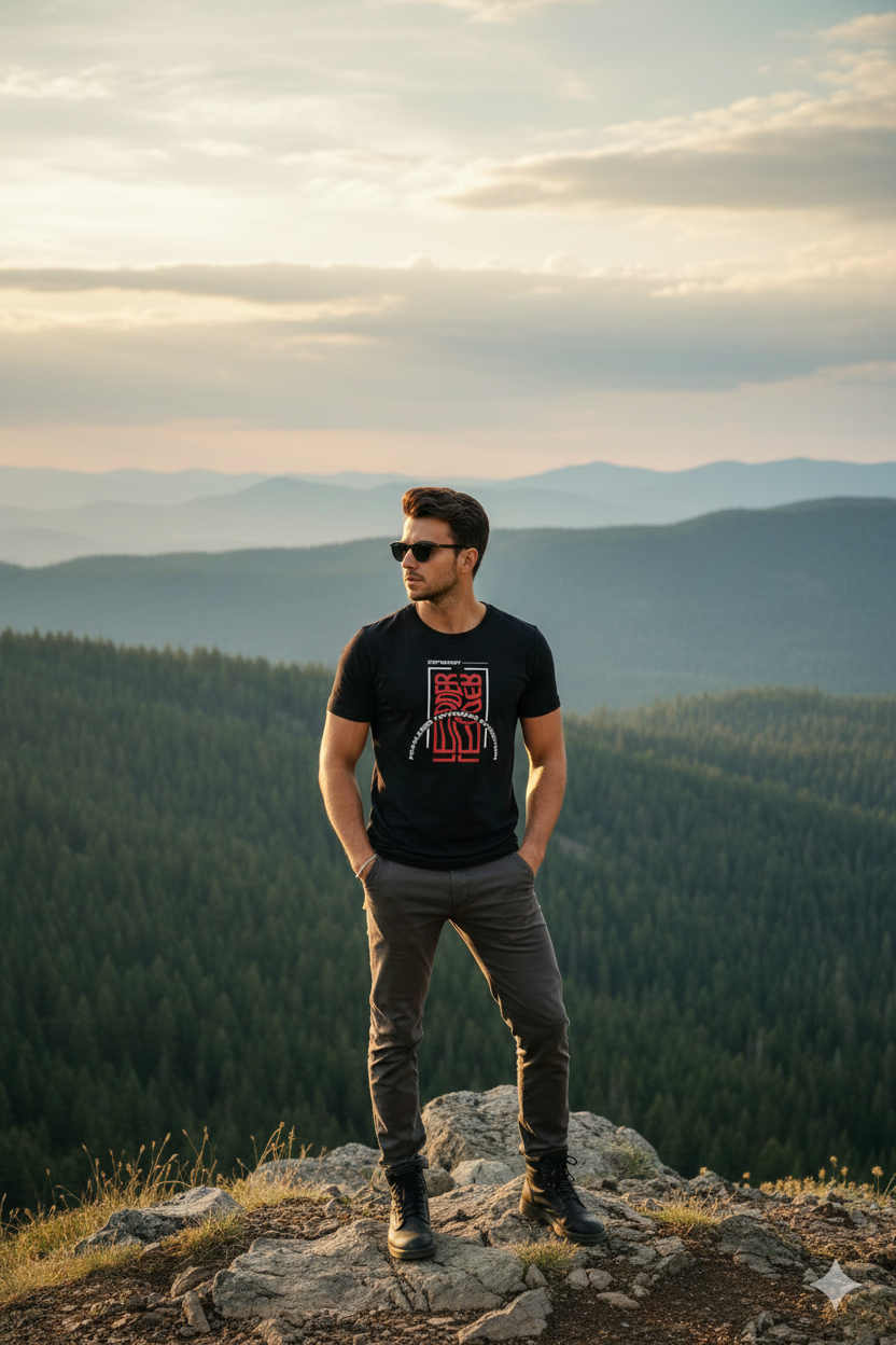 Fearless Tenacious Regular Fit Printed T-shirt