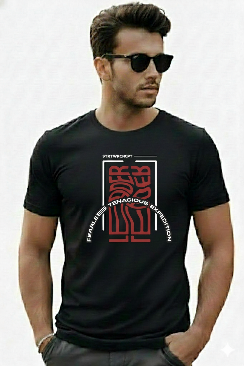 Fearless Tenacious Regular Fit Printed T-shirt