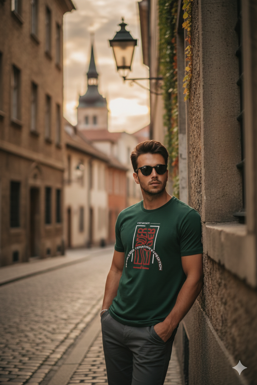 Fearless Tenacious Regular Fit Printed T-shirt