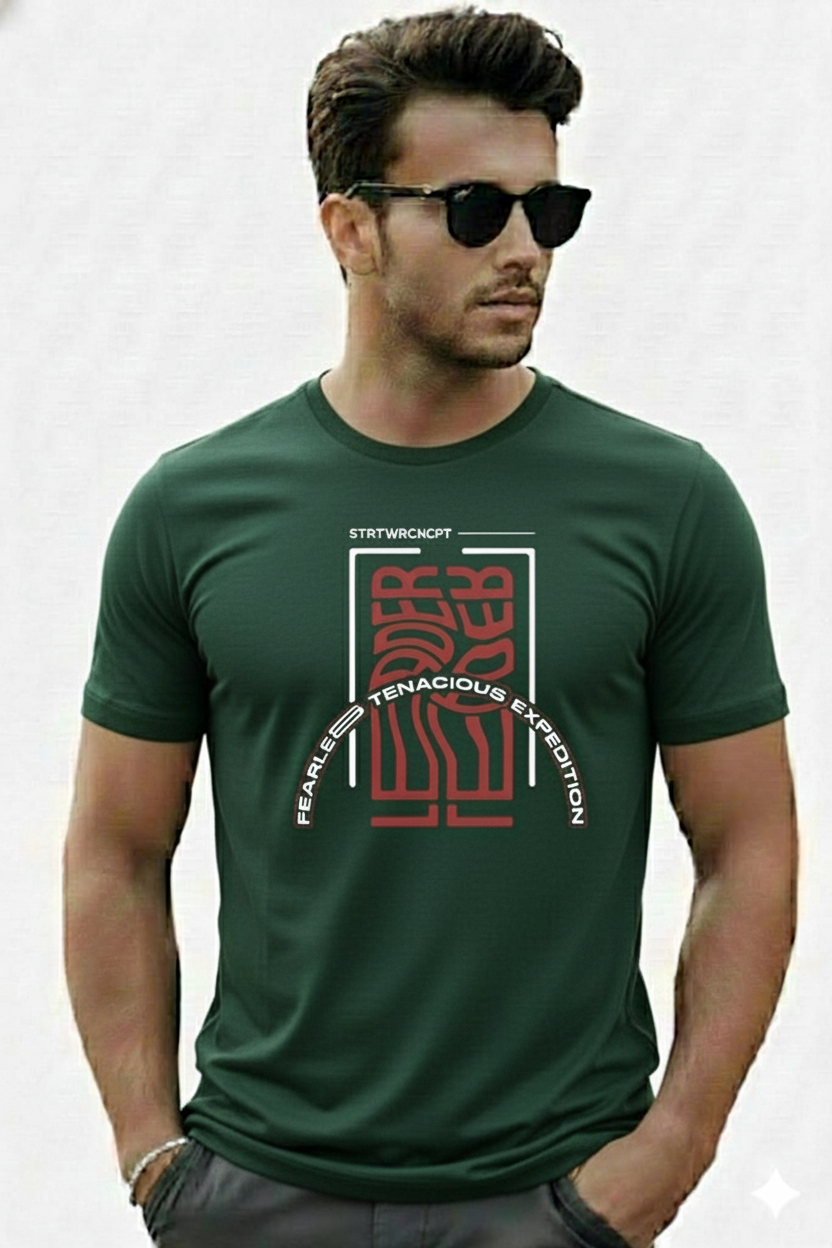 Fearless Tenacious Regular Fit Printed T-shirt