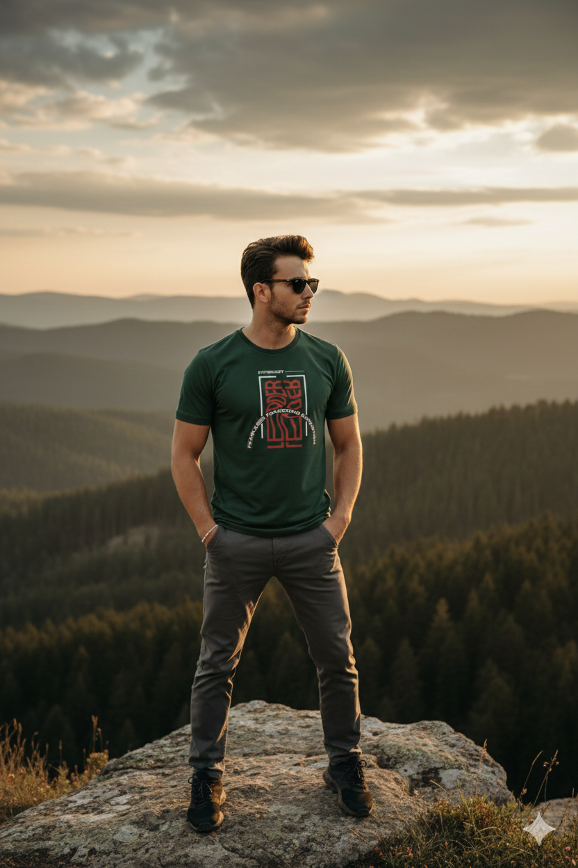 Fearless Tenacious Regular Fit Printed T-shirt