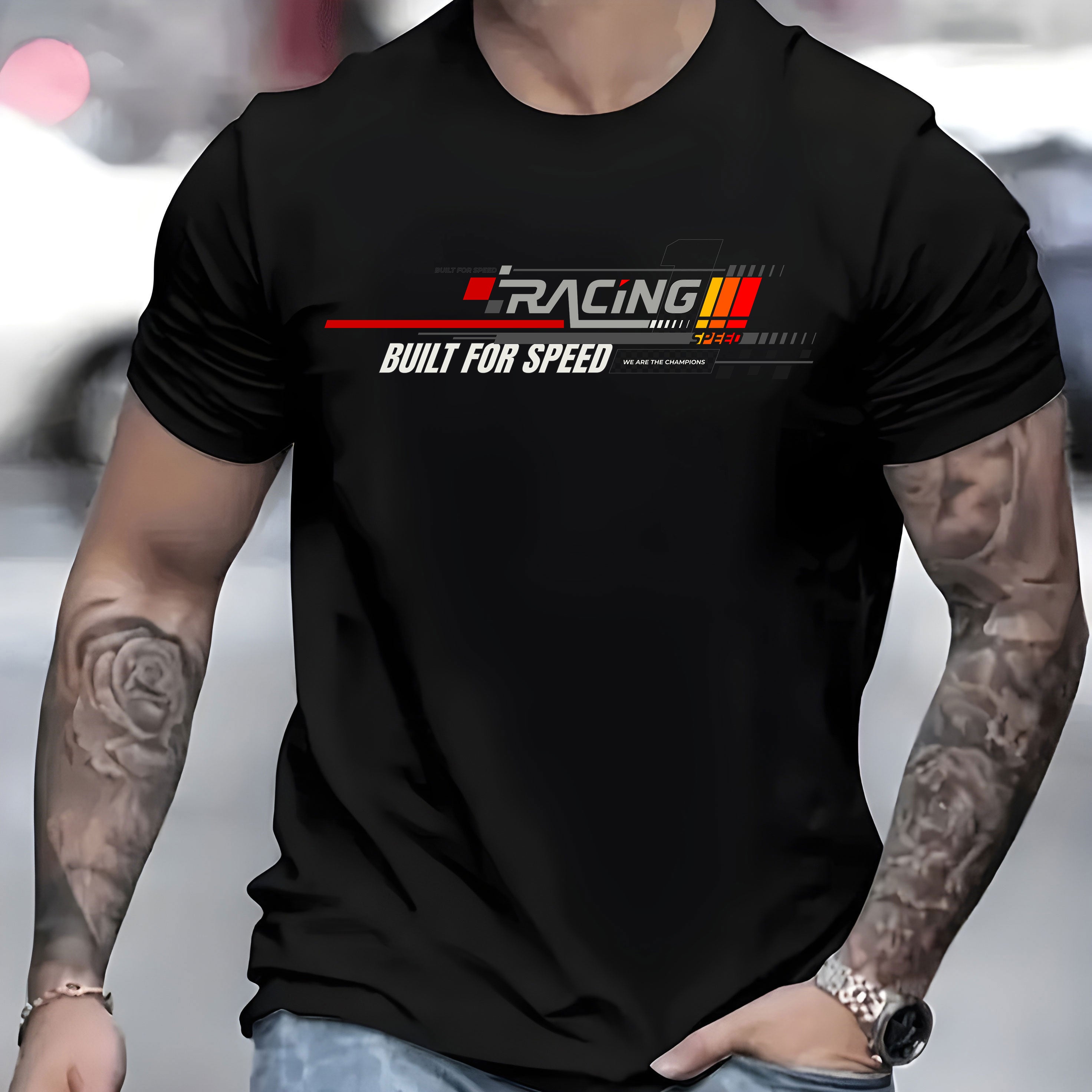 Racing Regular Fit Printed T-shirt