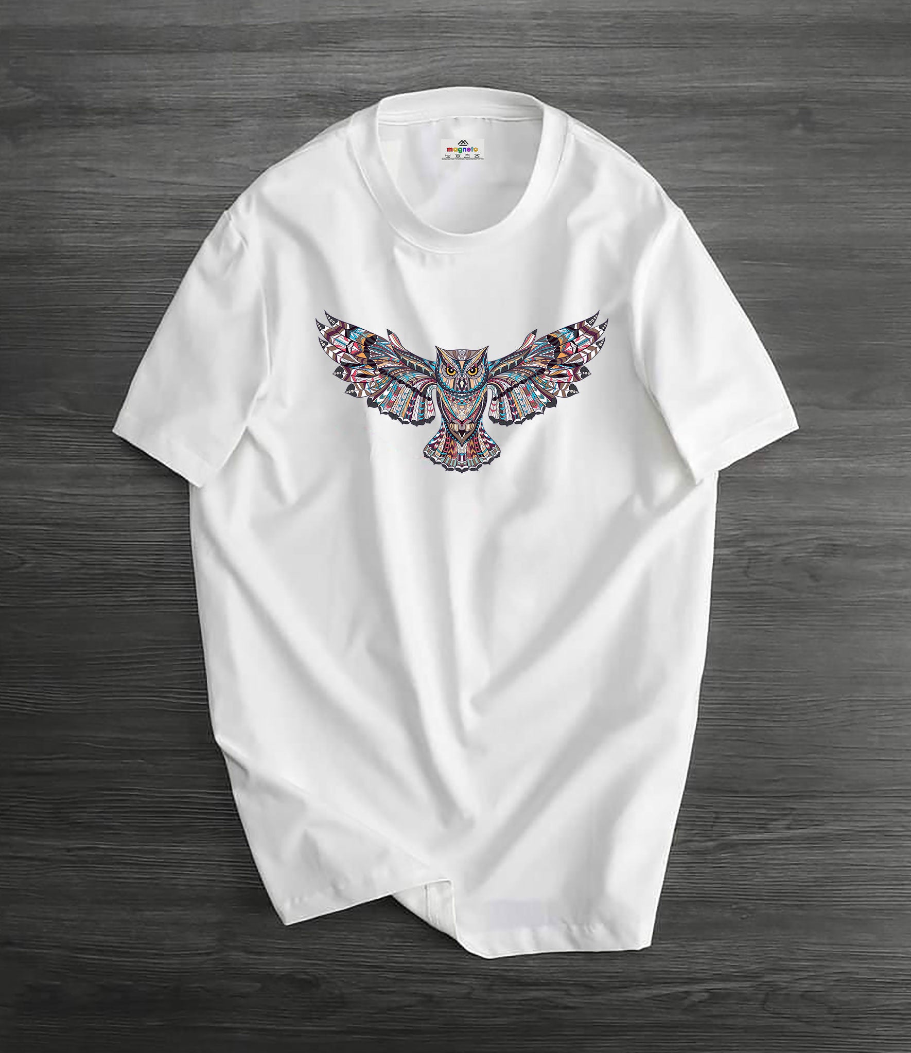 Flying Owl Regular Fit Printed T-shirt
